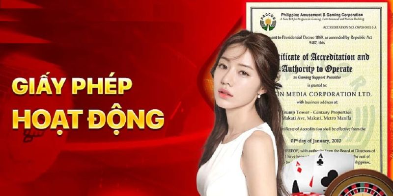 Thông tin về giấy phép hoạt động 8DAY chính xác