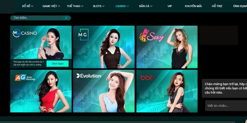 Kho game giải trí hấp dẫn tại casino 8DAY